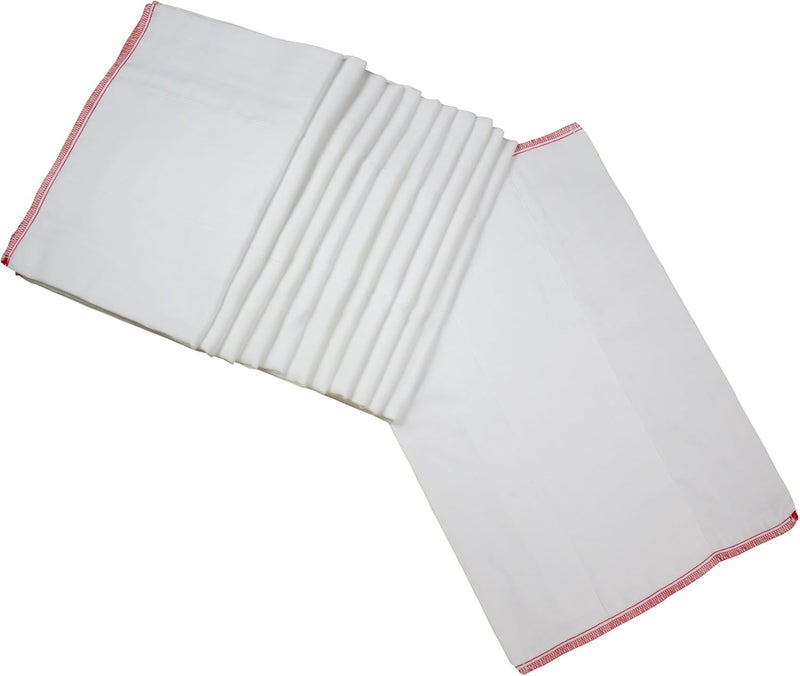 OsoCozy Prefold Cloth Diapers (1 Doz) - Soft, Absorbent, Durable - 100% Cotton - Image 1