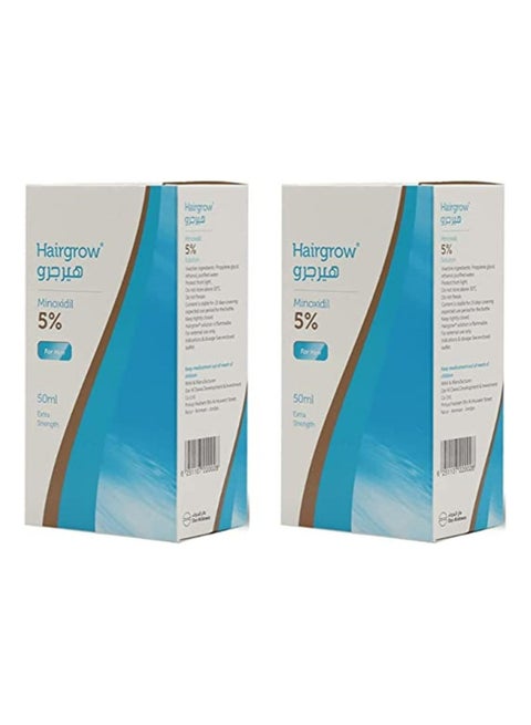 Hair Grow 5 Minoxidil, 50 ml Pack of 2