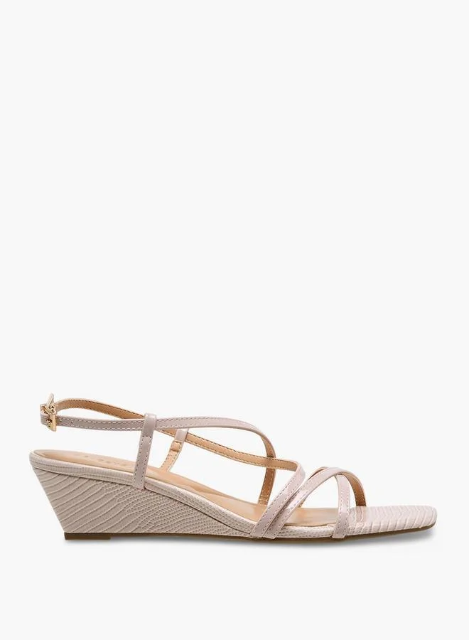 Celeste PINK Women Wedge Heel Ankle Strap Sandals for Women | Best Price UAE