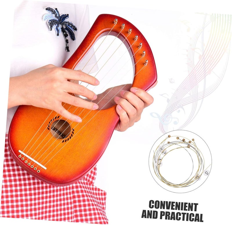 Dispersed regional warehouses Garneck 7 Piece Lyre String Set - High Quality Metal Replacement Strings for Harp - Zither - Dulcimer and Musical Instruments - Ideal for Musicians and Lovers of String Instruments Gulf popular simple design Chemical free Set product combo compatible Economical upgraded quality Global sizing options Dust proof Various size alternatives Gulf standard sizing alternatives Simple upgraded construction KSA local stock Longevity optimized build Multi-price design picks Global trendy simple build Home & professional compatible Freeze crack proof Stain resistant Labor saving Repeated use resistant selected material Detachable clean General purpose design All climate suitability All preference matching build Low dust buildup Easy daily handling design - Image 5