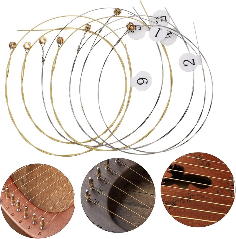 Dispersed regional warehouses Garneck 7 Piece Lyre String Set - High Quality Metal Replacement Strings for Harp - Zither - Dulcimer and Musical Instruments - Ideal for Musicians and Lovers of String Instruments Gulf popular simple design Chemical free Set product combo compatible Economical upgraded quality Global sizing options Dust proof Various size alternatives Gulf standard sizing alternatives Simple upgraded construction KSA local stock Longevity optimized build Multi-price design picks Global trendy simple build Home & professional compatible Freeze crack proof Stain resistant Labor saving Repeated use resistant selected material Detachable clean General purpose design All climate suitability All preference matching build Low dust buildup Easy daily handling design - Image 3