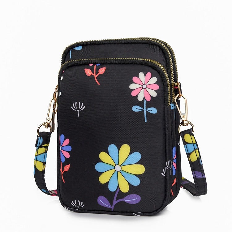 Mobile Phone Bag Women'S Slung Mini Bag Canvas Bag Trendy All-Match Vertical Shoulder Key Zero - Image 1