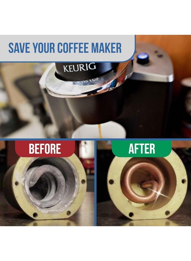 Caffenu Descaling Solution for Keurig Machines (2 bottles - 4 Uses). Universal Descaler Compatible with Keurig, Breville, Nespresso  All Other Espresso Machines. Removes Limescale  - Image 2