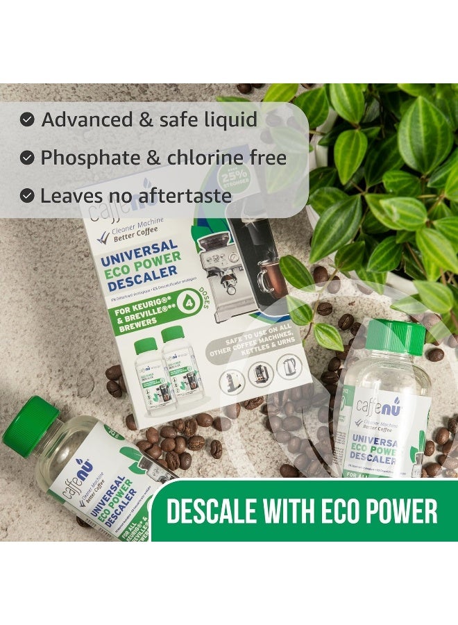 Caffenu Descaling Solution for Keurig Machines (2 bottles - 4 Uses). Universal Descaler Compatible with Keurig, Breville, Nespresso  All Other Espresso Machines. Removes Limescale  - Image 5