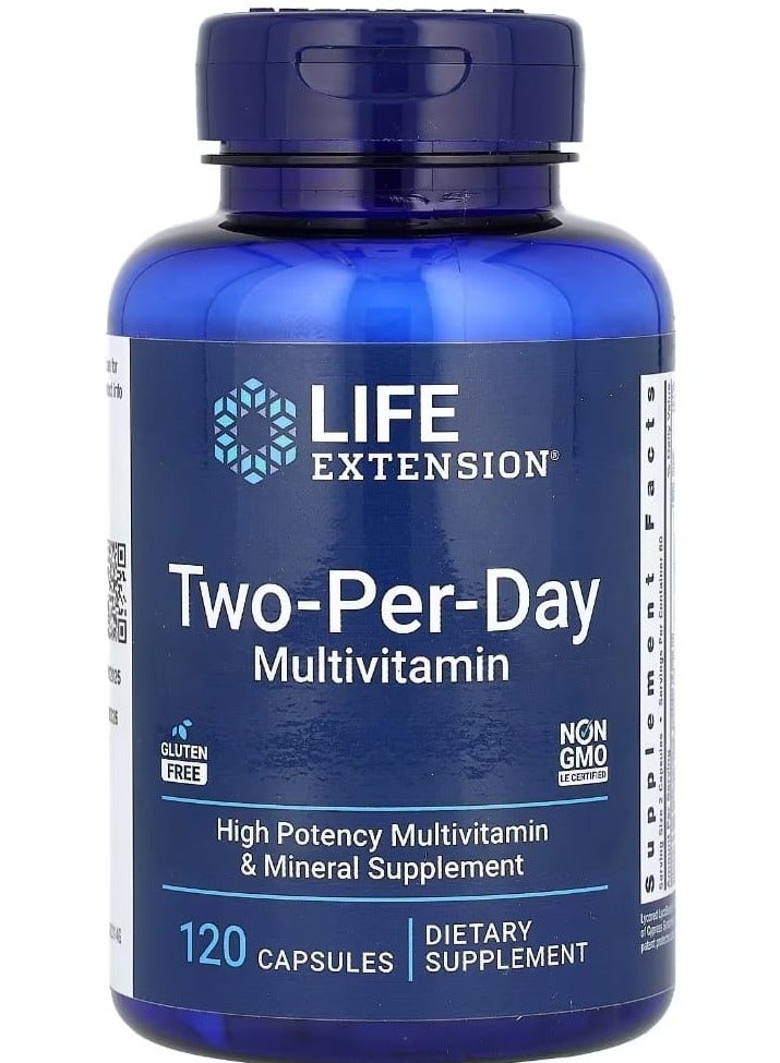 Life Extension Two-Per-Day Multivitamin 120 Capsules - Image 1