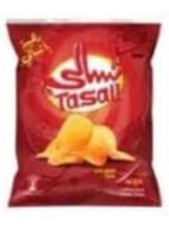 تسالي سناكس تاسالي بنكهة الفلفل الحار – شيبسي وكراكرز، العبوة الحمراء – عبوة 12 قطعة | سناك حار للأطفال والكبار | مناسب للمدرسة والعمل والتنقل - Image 1