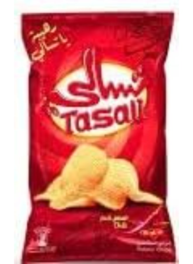 تسالي سناكس تاسالي بنكهة الفلفل الحار – شيبسي وكراكرز، العبوة الحمراء – عبوة 12 قطعة | سناك حار للأطفال والكبار | مناسب للمدرسة والعمل والتنقل - Image 3