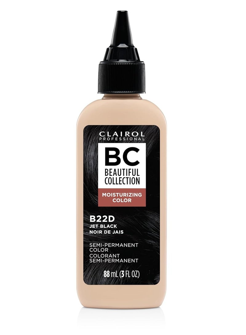 CLAIROL PROFESSIONAL Beautiful Collection Hair Color, 22d Jet Black, 3 oz - Image 1