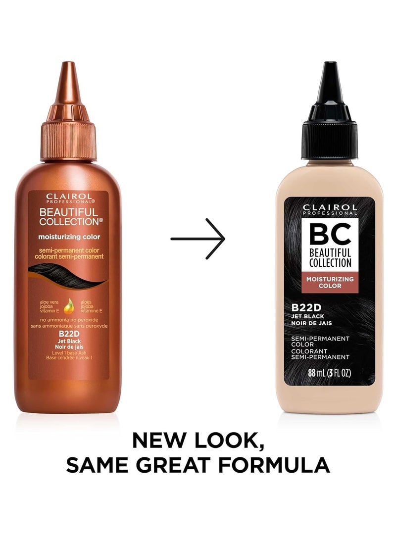 CLAIROL PROFESSIONAL Beautiful Collection Hair Color, 22d Jet Black, 3 oz - Image 2