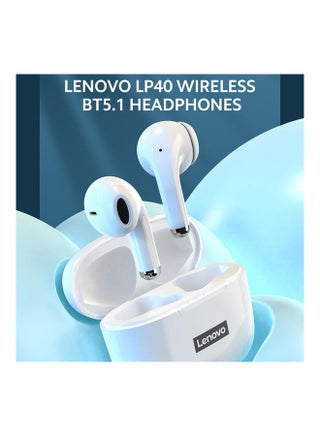 New version LP40 Pro TWS bluetooth 5.1 Earphone Wireless Earbuds HiFi Stereo Bass ENC Noise Reduction Type-C Black 2 - view 3
