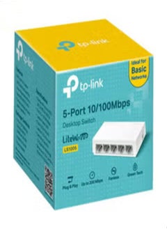 Generic Switch -TP-Link - Desktop ,5- Port 10/100Mbps with LiteWave( LS-1005 )  - Image 1