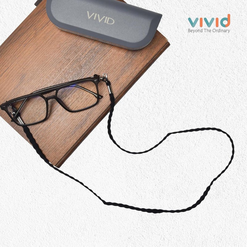 Vivid vision Unisex Adult Nylon Eyeglass Holder Strap Cord | New Chain Adjust on Sunglasses | Anti-slip Retainer Lanyard String Eyewear Frame | Specs Mask Chains - Image 2