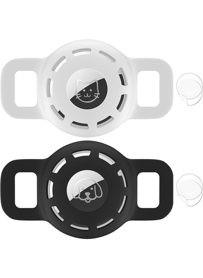Generic - Pet Cat Dog Lost Strap For Apple Airtags Anti-lost Locator Tracker Case-Color:Pack Of 2 (with 2 Sets Of Front And Rear Films)-Applicable Model:Large - Image 1