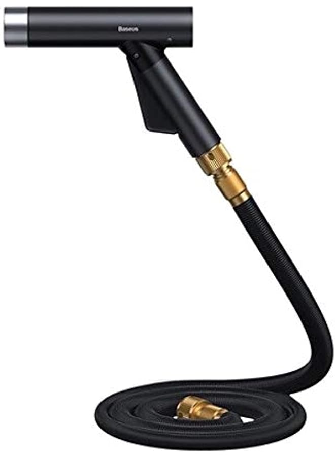 Baseus Simple Life Car Wash Spray Nozzle (With Magic Telescopic Water Pipe) 30M After Water Filling Black, Ltsan7100-09 