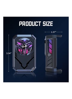 KASTWAVE Phone Cooler, Semiconductor Radiator Keep Phone Cool and Fast, Phone Cooling Fan For Gaming Live Broadcast, 4-7.5inches for iPhone/Android Cellphone Cooler, Noiseless Portable Phone Cooling Case  - Image 2
