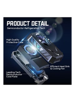 KASTWAVE Phone Cooler, Semiconductor Radiator Keep Phone Cool and Fast, Phone Cooling Fan For Gaming Live Broadcast, 4-7.5inches for iPhone/Android Cellphone Cooler, Noiseless Portable Phone Cooling Case  - Image 3