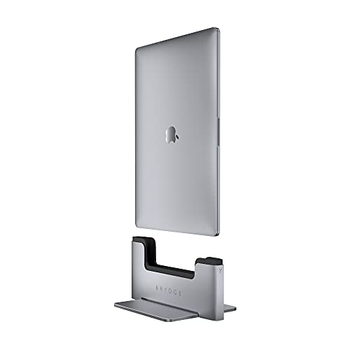 Brydge Space-Saving Laptop Stand | Vertical Docking Station Compatible with 15-inch MacBook Pro (2016-2019), 2 x Thunderbolt™ 3 Ports with 40 Gbps Data throughput (x 2) - Image 2