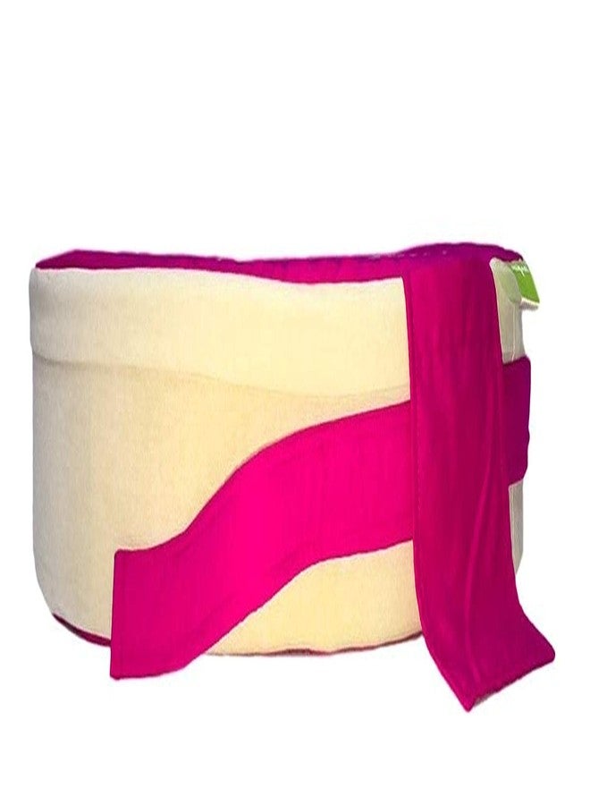 GET IT Premium Breast Feeding Foam Pillow with Detachable Cover | Newborn Nursing |Zip Buckle Adjustment | Support Baby Mom | Upto 2 Years (Pink with OffWhite, Foam Extra Large, Polyurethane (PU)) - Image 4