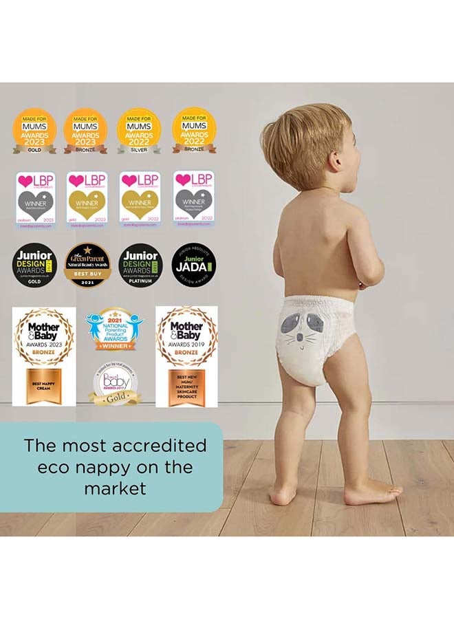 Kit & Kin Eco Friendly Baby Diaper | Pull Ups Diaper Pants Sizes 6 | Hypoallergenic Flash Dry Disposable Diapers (Size 6, Pack of 18) - Image 3