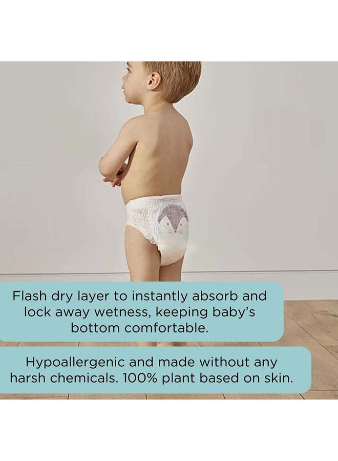 Kit & Kin Eco Friendly Baby Diaper | Pull Ups Diaper Pants Sizes 6 | Hypoallergenic Flash Dry Disposable Diapers (Size 6, Pack of 18) - Image 4
