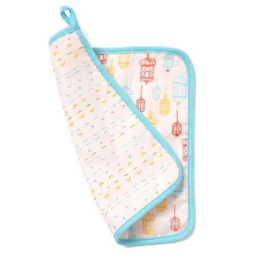 TIDY SLEEP Muslin Baby 4 Layer Face Napkin for New Born (Washable, Reusable Extra Soft Baby Face Napkin) Assorted Colour (5) - Image 5