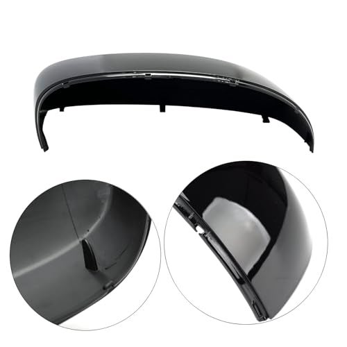 AtticZone Side Mirror Caps Covers Compatible with GMC Sierra Yukon, Chevrolet Silverado Suburban 1500 2500 3500 HD Avalanche Tahoe 2007-2013, Horn-style, Glossy Black - Image 3