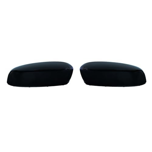 AtticZone Side Mirror Caps Covers Compatible with GMC Sierra Yukon, Chevrolet Silverado Suburban 1500 2500 3500 HD Avalanche Tahoe 2007-2013, Horn-style, Glossy Black - Image 1