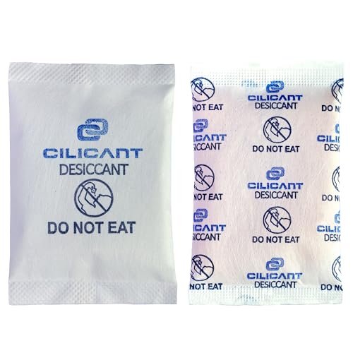 CILICAnt 5gm 50 pcs Silica Gel Moisture Absorber Desiccant, Mix of White & Orange Sachets | Prevents Moisture Damage of Shoes, Jewelry, Leather & Camera Bags, Kitchen Cabinets or Electronics - Image 2