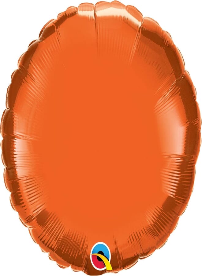 Unique Party 53371 - 18" Foil Round Orange Helium Balloon