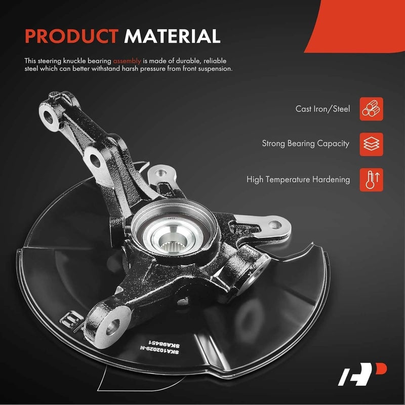 A-Premium Front Left Steering Knuckle & Wheel Bearing Hub Assembly - Image 4