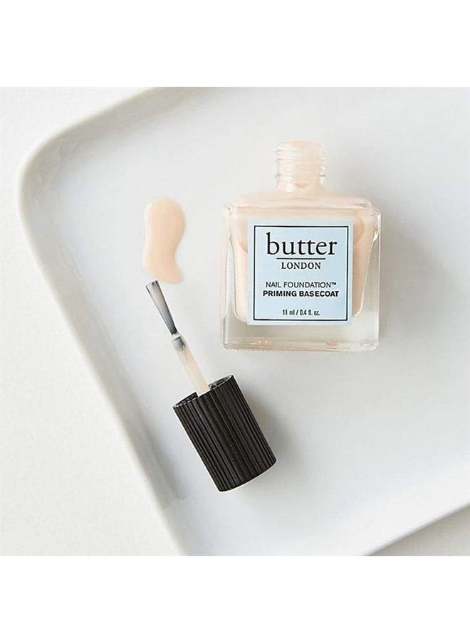 butter LONDON - Nail Foundation Priming Base Coat, Prevents nail stains, Supports healthy nail growth, Horsetail Extract, Cruelty-Free, Gluten Free - Image 1