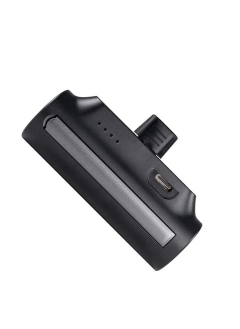 Benks Mini Portable Power Bank BP10 with Built-in USB-C Connector, 5,000mAh Foldable Kickstand Compact Charger for iPhone 15 Series, Samsung Galaxy S22/23/24 Series, Huawei, iPad Pro/Air, AirPods, and more Black