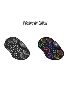 Generic Compact Size Roll-Up Drum Set Electronic Drum Kit 9 Silicon Drum Pads USB/Battery Powered with Drumsticks Foot Pedals for Children Kids  - Image 3