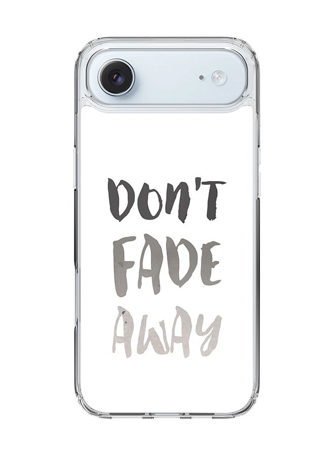 Stylizedd Classic Clear MagSafe Case for iPhone 17 Air , Hybrid Soft Case Flexible Edges Anti Drop TPU PC Gel Thin Transparent Cover [ Designed for iPhone 17 Air ] - Don’t Fade Away