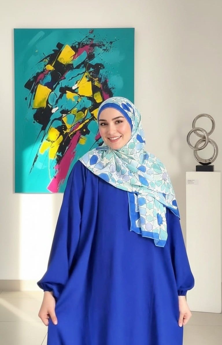 i diD Women's Prayer Isdal - Soft Cooling CY Fabric - Includes Tarha 180cm & Matching Color Prayer Mat Gift, and Rosary beads ,the best choice as a gift in any Event, Ramadan, haj ,Omra - Image 1