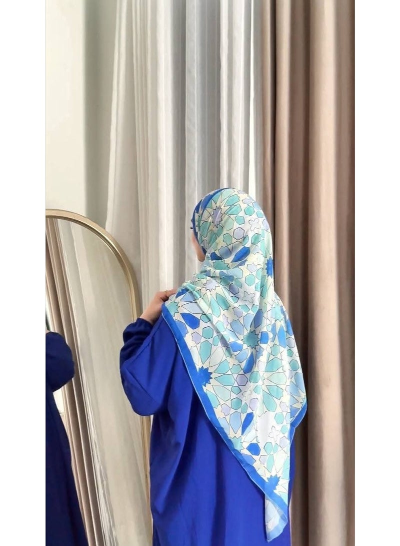 i diD Women's Prayer Isdal - Soft Cooling CY Fabric - Includes Tarha 180cm & Matching Color Prayer Mat Gift, and Rosary beads ,the best choice as a gift in any Event, Ramadan, haj ,Omra - Image 4