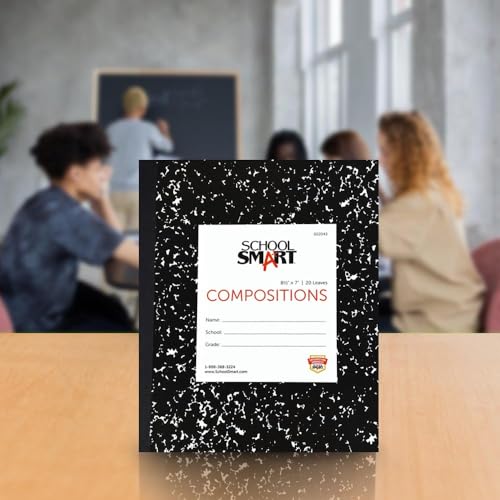 School Smart Flexible Cover Ruled Composition Book, 8-1/2 x 7 Inches, 40 Pages - Image 5
