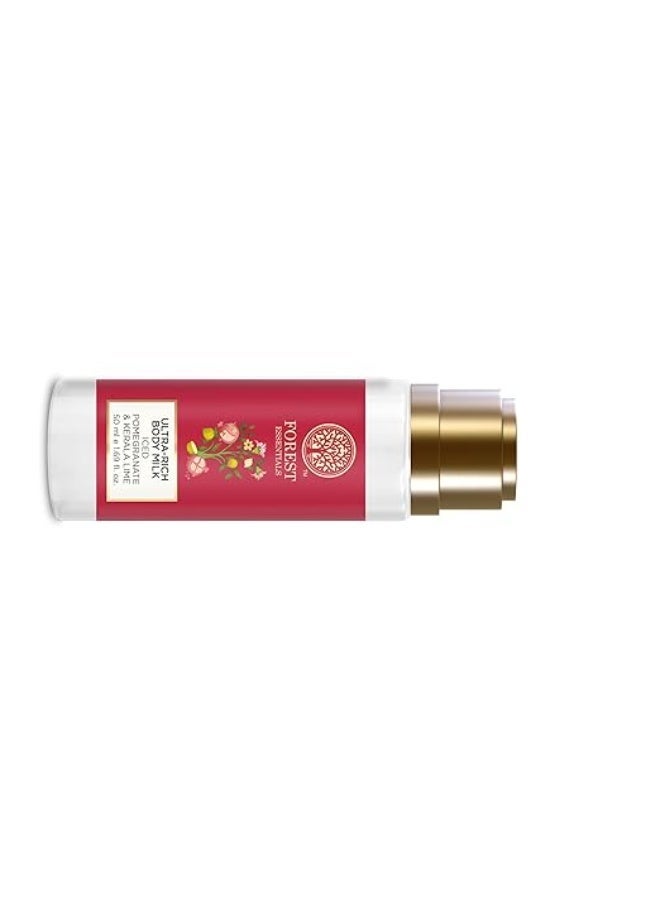 Forest Essentials Ultra-Rich Body Milk Iced Pomegranate & Kerala Lime | Ayurvedic Nourishing Body Lotion to Replenish Skin Moisture and Leave it Smooth & Scented - Image 3