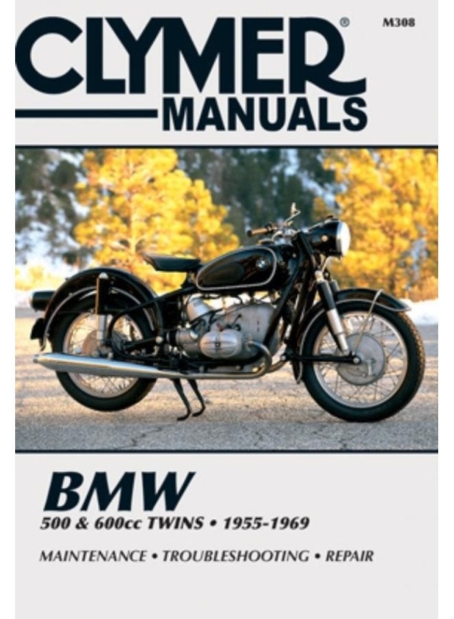 BMW 500 600cc Twins Motorcycle 1955 1969 Service Repair Manual - Paperback