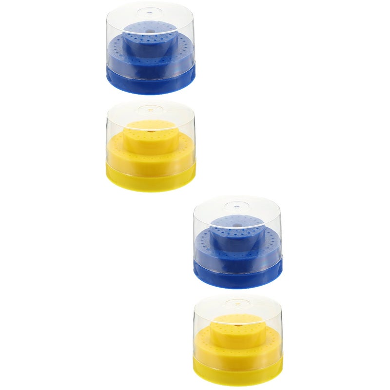 4 pcs Nail Drill Bits Holder Nail Bit Storage Stand 60 Holes Nail Bit Display Holders - Image 1