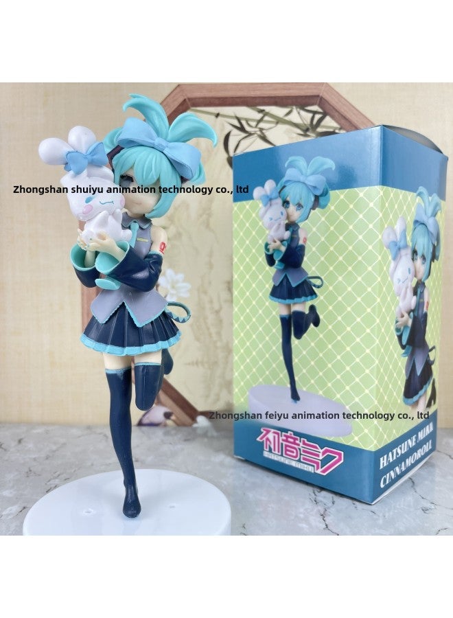Cinnamon Dog Hatsune Miku Figure Butterfly Elf Pink Skirt Sleeping Beauty Luotianyi Ornament Beautiful Girl Gift-Color:Color Box-pajamas  - Image 2