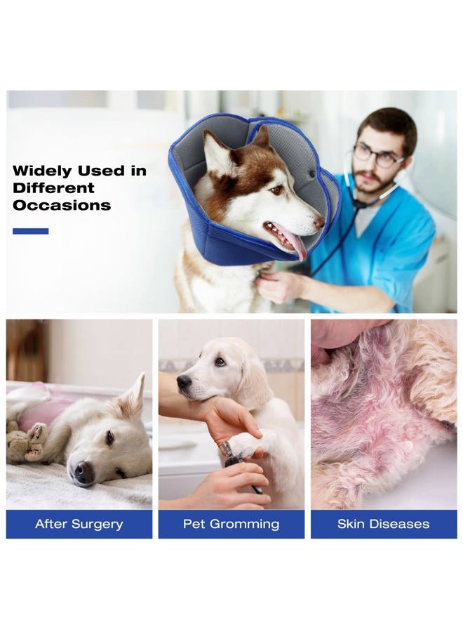 IDOMIK Dog Cone for Dogs After Surgery, Comfy Soft Dog Cones for Large Medium Small Dogs Cats, Adjustable Protective Dog Recovery Collars & Cones Alternatives to Prevent Pets from Licking Wounds,M - Image 5