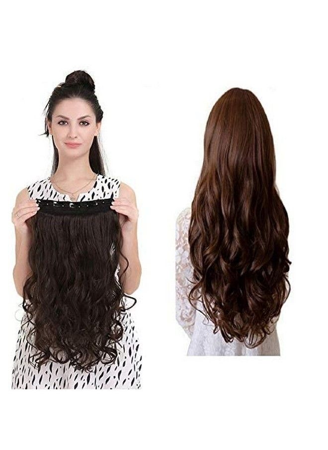 BeatStock Hair Extension in Curly Texture Brown color For Women and girls  - Image 1