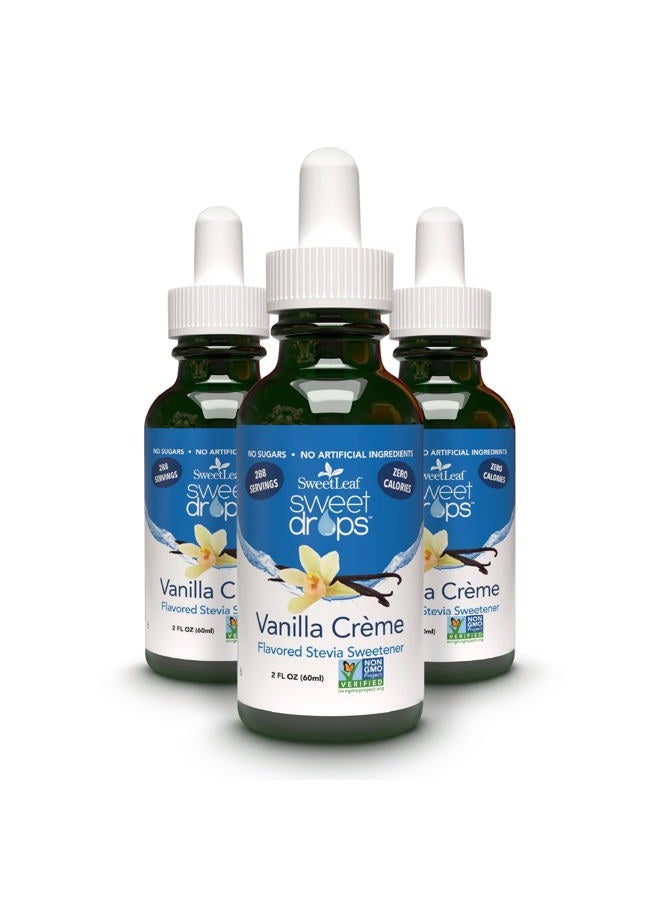 SweetLeaf Sweet Drops SweetLeaf Stevia 2 Ounce Vanilla Creme 3 Pack Vanilla 2 Ounce (Set of 3) Multi - Image 1