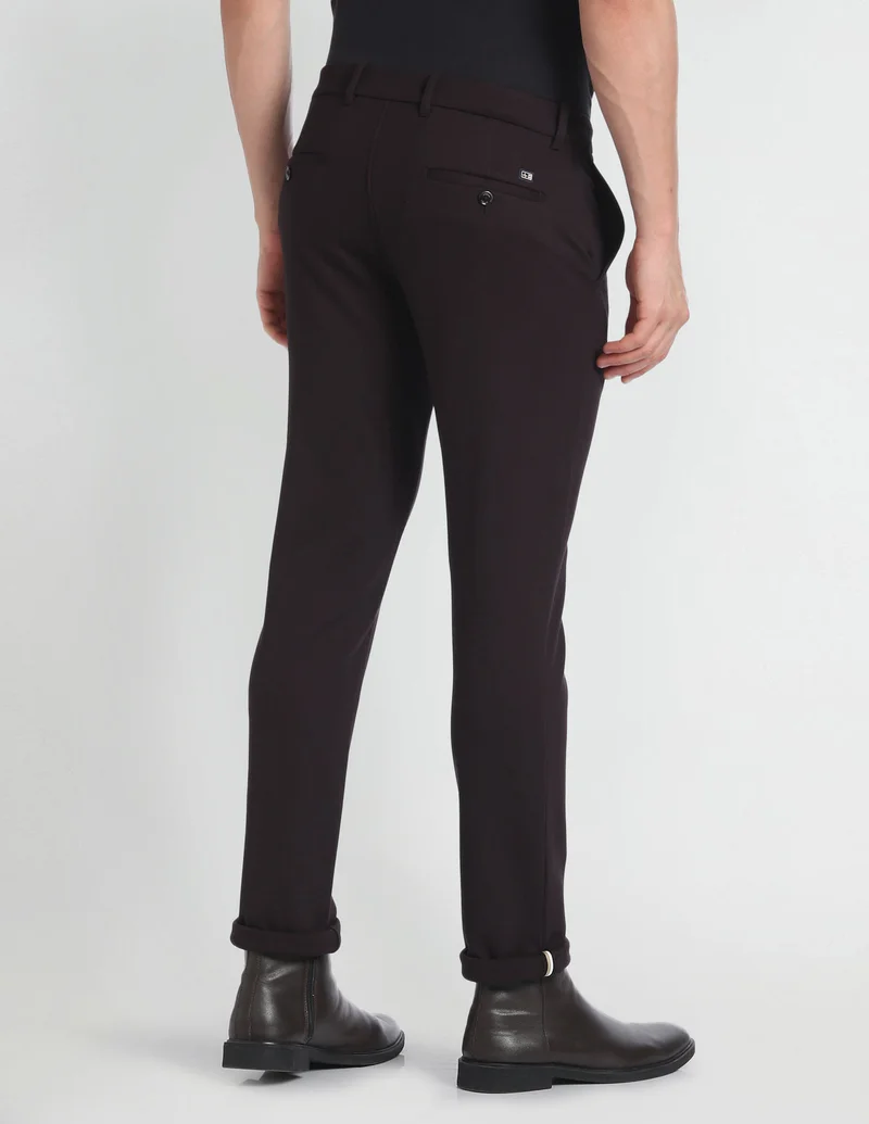 Arrow Wine ASAGTR2428 Wine Mens Trousers for Men | Best Price UAE