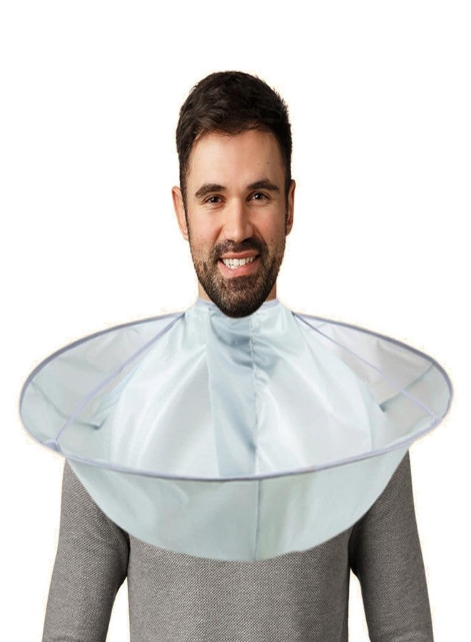Olpad Portable & Easy Clean Hair Catcher Bib for Home Haircuts and Shaving, Adjustable Anti-Static Hairdressing Cape with Clear Rim, Perfect for Mess-Free Beard Trimming and Hair Styling - Image 1