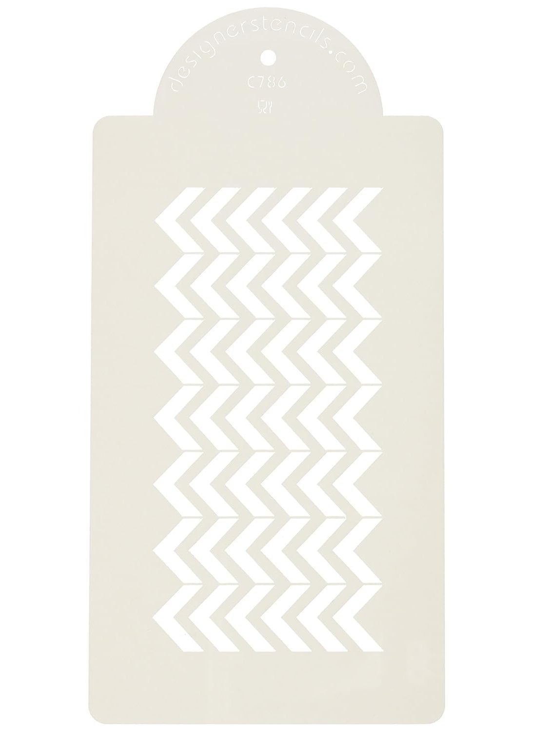 Designer Stencils - Chevron Cake Side Stencil by Designer Stencils - Image 1