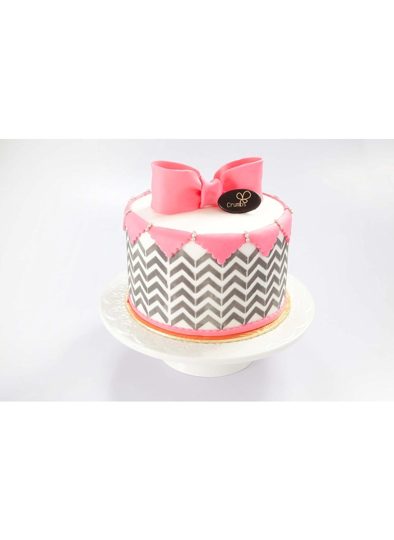 Designer Stencils - Chevron Cake Side Stencil by Designer Stencils - Image 1