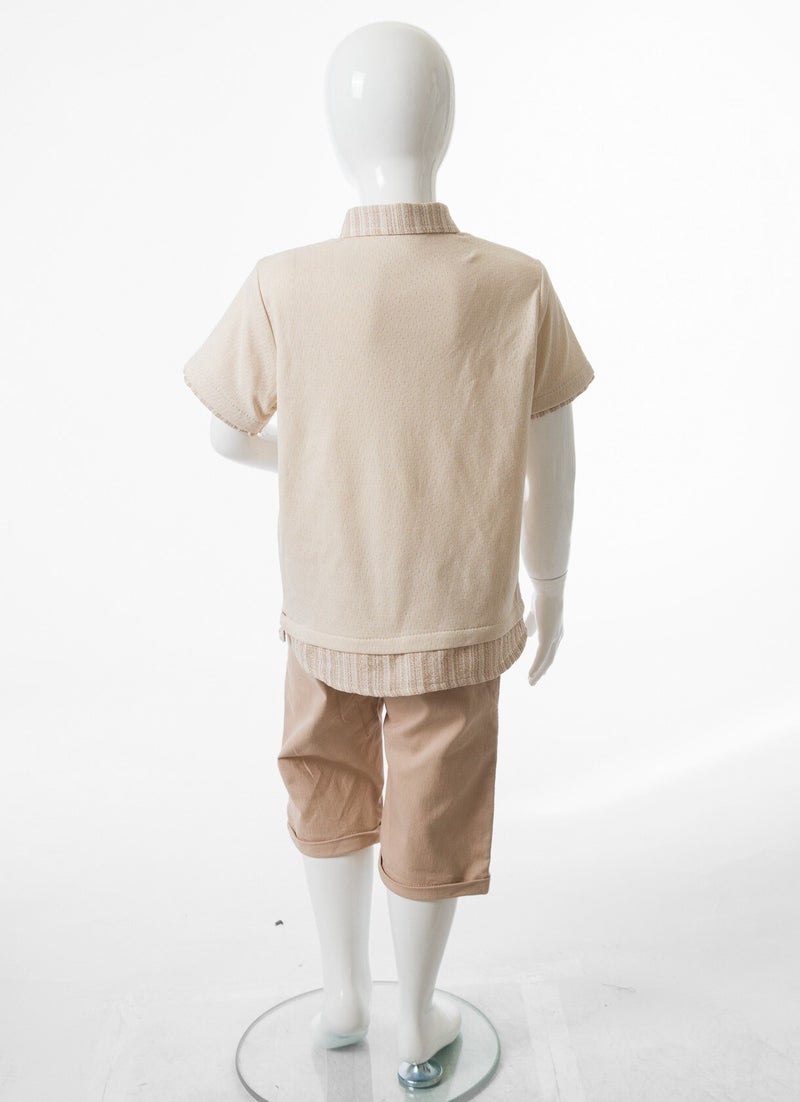 Hype Boys' two-piece summer set (T-shirt + shorts) for ages 1 to 5 years 6233 - Image 4
