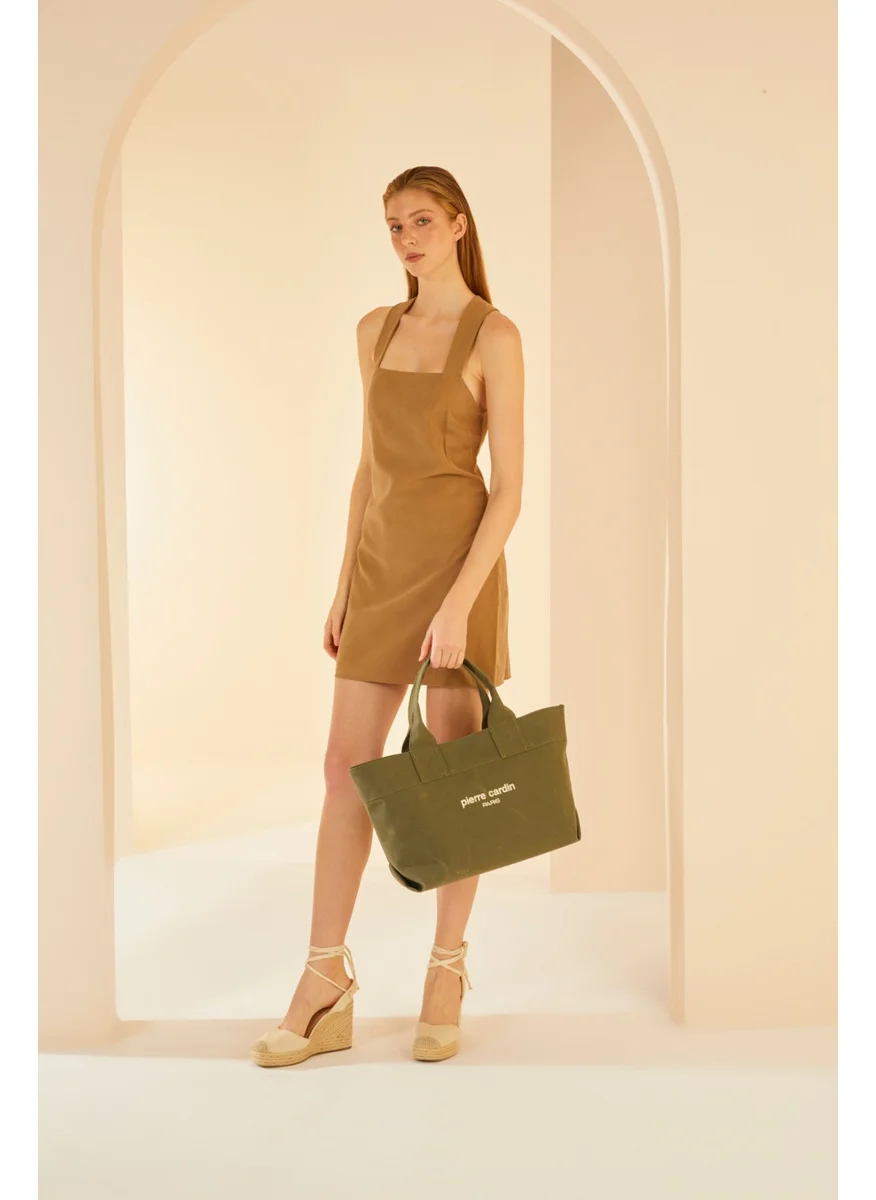 بيير كاردان Khaki Shoulder Bag 05PO24Y3514